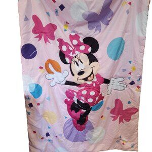 Disney Minnie Mouse Toddler Size Comforter & Sheet For Kids